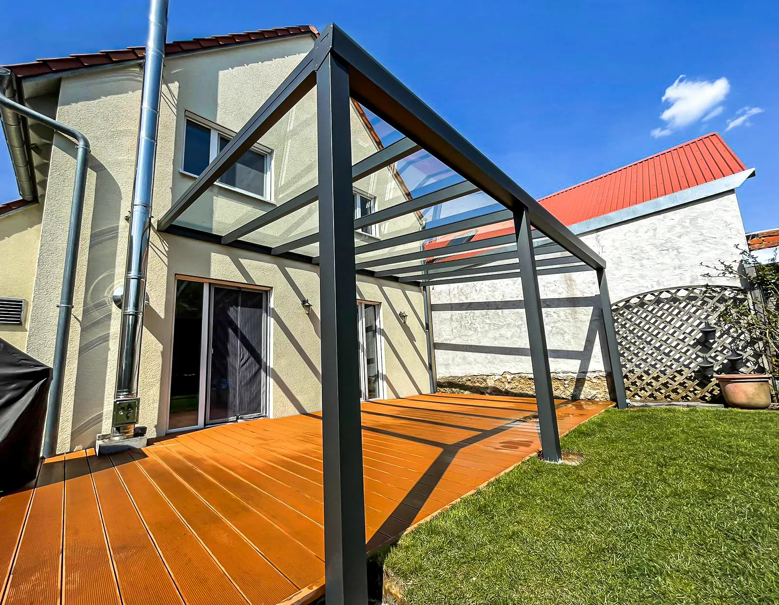 Terrassendächer, Carports und Vordächer Terrassendach aus Aluminium